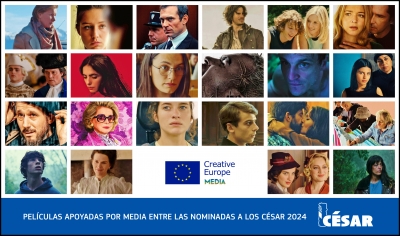 PREMIOS CÉSAR 2024: Largometrajes apoyados por MEDIA entre los nominados