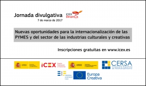 JORNADA ICEX AFIN: Nuevas oportunidades para la internacionalización de las PYMES y del sector de las industrias culturales y creativas