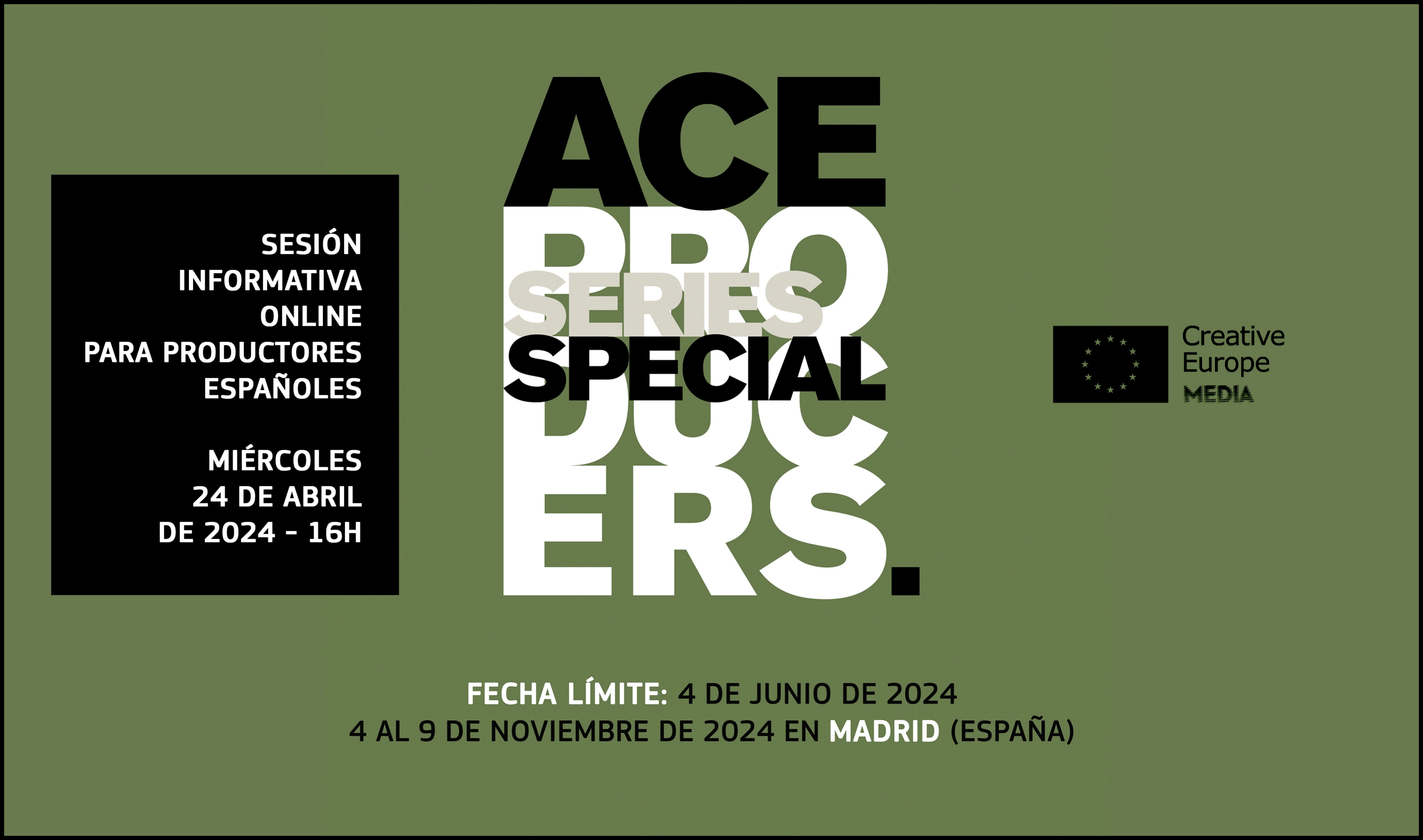 ACE PRODUCERS: Sesión informativa online para productores españoles sobre Series Special 2024