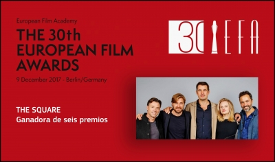 EUROPEAN FILM AWARDS: THE SQUARE es la gran favorita de la 30º edición