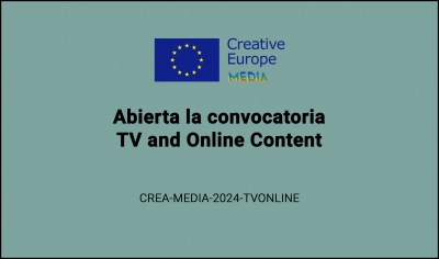 CONVOCATORIAS: TV and Online Content CREA-MEDIA-2024-TVONLINE