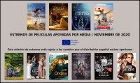 ESTRENOS NOVIEMBRE 2020: Películas apoyadas por MEDIA