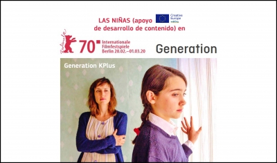 BERLINALE 2020: El filme español LAS NIÑAS (apoyo MEDIA de desarrollo de contenido) tendrá su estreno mundial en Generation Kplus