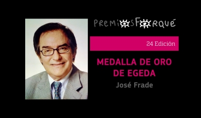 PREMIOS FORQUÉ 2019: Medalla de Oro de EGEDA para el productor José Frade