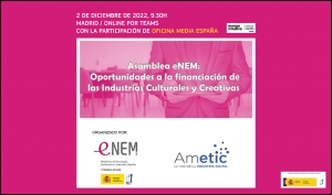 JORNADA AMETIC: Oportunidades a la financiación de las industrias culturales y creativas (con la intervención de Oficina MEDIA España)