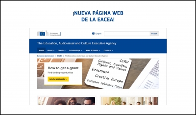 EACEA: Nueva página web de la Agencia Ejecutiva en el ámbito Educativo, Audiovisual y Cultural