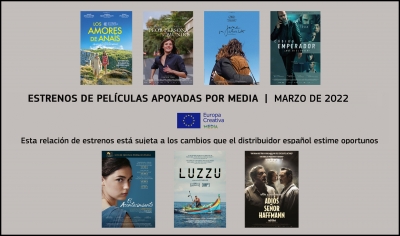 ESTRENOS MARZO 2022: Películas apoyadas por MEDIA