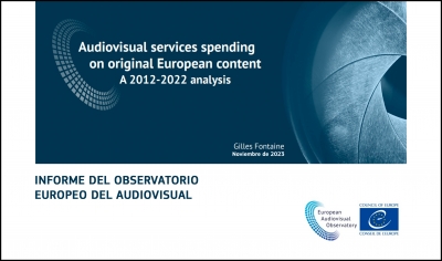 OBSERVATORIO EUROPEO DEL AUDIOVISUAL: Nuevo informe sobre la inversión de los servicios audiovisuales en contenido original europeo (2012 a 2022)