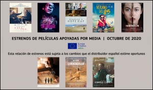 ESTRENOS OCTUBRE 2020: Películas apoyadas por MEDIA