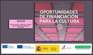 SESIÓN INFORMATIVA: Oficina MEDIA España participa en la sesión Oportunidades de financiación para la cultura en Mérida