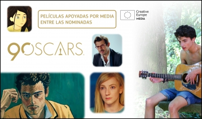 PREMIOS OSCAR 2018: Largometrajes apoyados por MEDIA entre los nominados