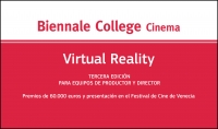 BIENNALE COLLEGE CINEMA - VIRTUAL REALITY: Presenta tu proyecto en concepto