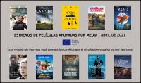 ESTRENOS ABRIL 2021: Películas apoyadas por MEDIA
