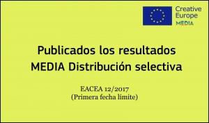 RESULTADOS: Convocatoria Distribución Selectiva (EACEA 12/2017 1ª fecha límite)