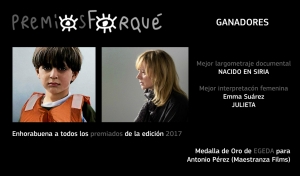 Premios Forqué 2017 Películas MEDIA