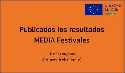 RESULTADOS: Convocatoria Festivales (EACEA 26/2019 1ª fecha límite)