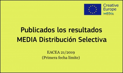 RESULTADOS: Convocatoria Distribución Selectiva (EACEA 21/2019 1ª fecha límite)