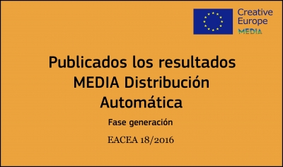 RESULTADOS: Convocatoria Distribución Automática (fase generación EACEA 18/2016)