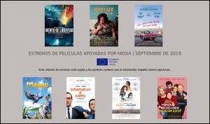 ESTRENOS SEPTIEMBRE 2019: Películas apoyadas por MEDIA