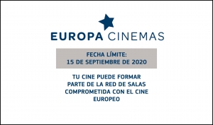 EUROPA CINEMAS: Abierto el plazo de envío de candidaturas para formar parte de su red a partir de 2021