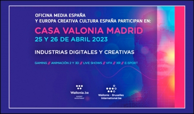 CASA VALONIA: Oficina MEDIA España y Europa Creativa Cultura España participan en el evento Industrias Digitales y Creativas