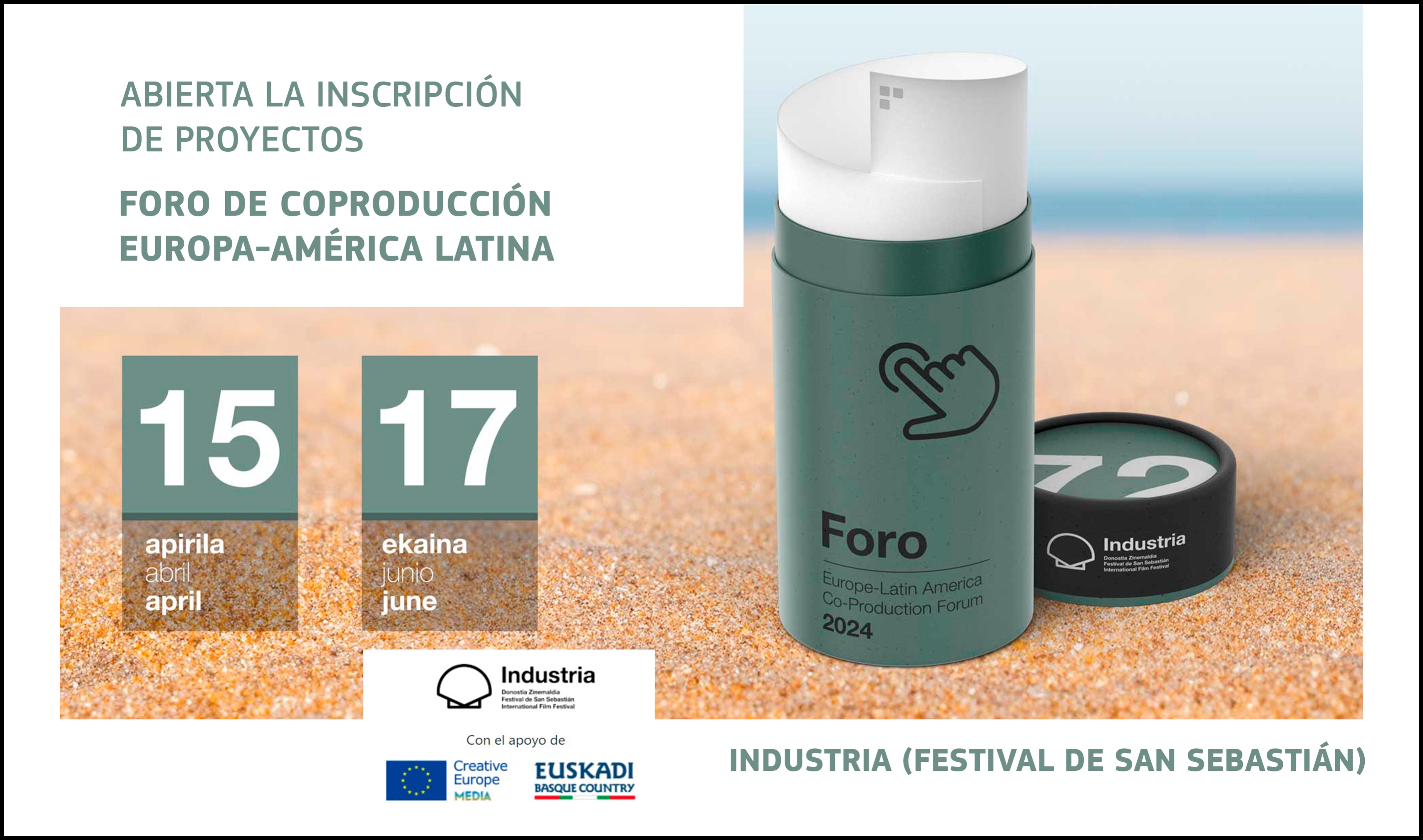FESTIVAL DE SAN SEBASTIÁN 2024: Foro de coproducción Europa-América Latina (The Industry Club)